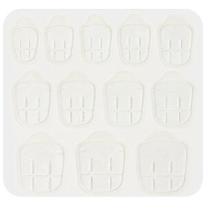 送料無料 ネイル用両面テープ 10枚セット ネイル接着剤 グミシール 付け爪 ネイルチップ ネイルシール セルフネイル ネイル用品 透明 クリア 粘着 貼付