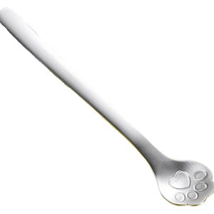 送料無料 ペット用 缶詰スプーン フードスプーン 単品 1本 猫用 犬用 ねこ いぬ ペット用品 ペットグッズ カトラリー ウェットフード 肉球 かわいい おしゃれ 便利 キャット ドッグ