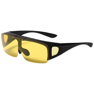 送料無料 サングラス オーバーグラス 跳ね上げ式 メガネの上から 偏光 調光 夜間 釣り フィッシング ドライブ ゴルフ 紫外線対策 眩しさ軽減