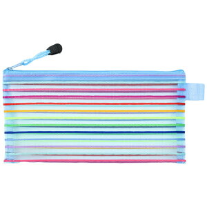 送料無料 メッシュポーチ レディース ポーチ 化粧ポーチ シースルー ボーダー メッシュ カラフル かわいい おしゃれ ミニポーチ ペンケース 化粧水 女子 大人女子 学生 学校 文房具