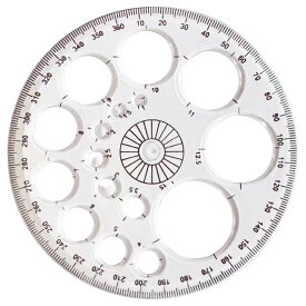 送料無料 全円分度器 360度 360° 分度器 直径11.5cm 単品 1個 文具 製図用品 数学 クリア プラスチック透明 ラウンド 円形 角度 測定 製図 エンジニア 文房具 学生 数学分度器 ツール 便利