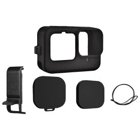 送料無料 送料無料 GoPro用シリコンケース レンズカバー ハンドストラップ 保護セット ゴープロ Hero 13 12 11 10 9 落下防止 傷防止 全面保護