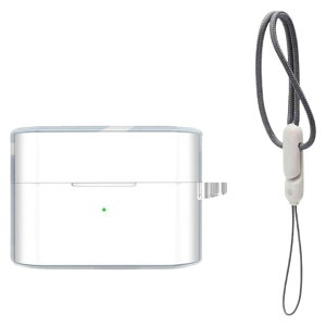�������� SonyWF1000XM6�p �C���z���P�[�X�J�o�[ �C���t�H���P�[�X�J�o�[ �ی� �X�g���b�v�t�� �J���r�i�t�b�N�t�� �ȉ~�` TPU �N���A ���� �V���v�� ����h�~ �C���z�� ���[ �ۊ� �ی� �����^�� 