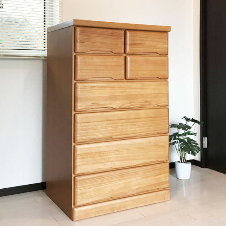 楽天市場】【設置無料】【送料無料】チェスト 90cm 6段 桐タンス  