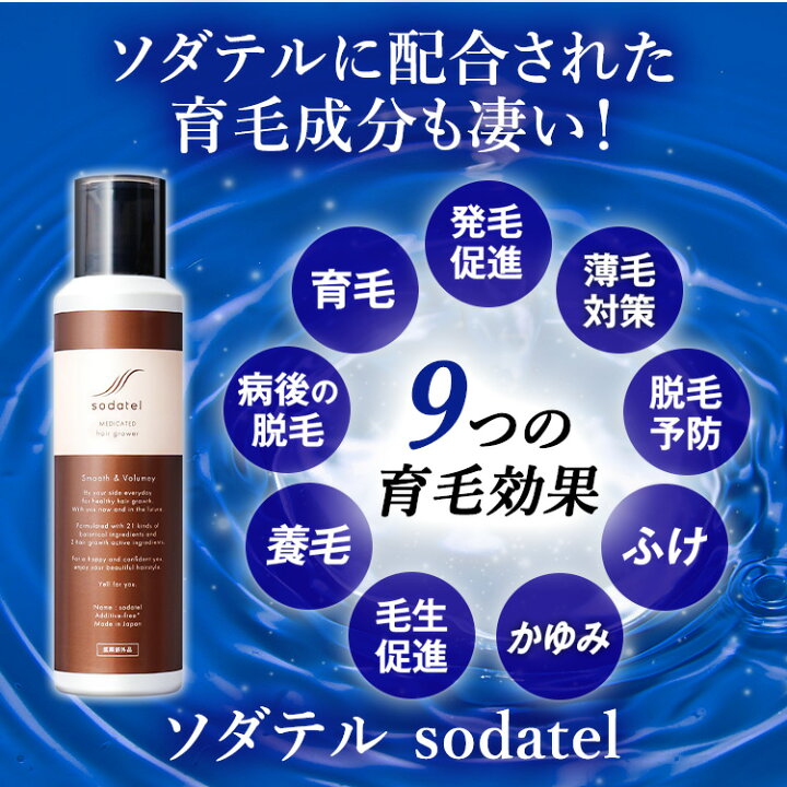 楽天市場】【公式】【楽天価格】ソダテル 育毛剤 育毛 薬用炭酸 