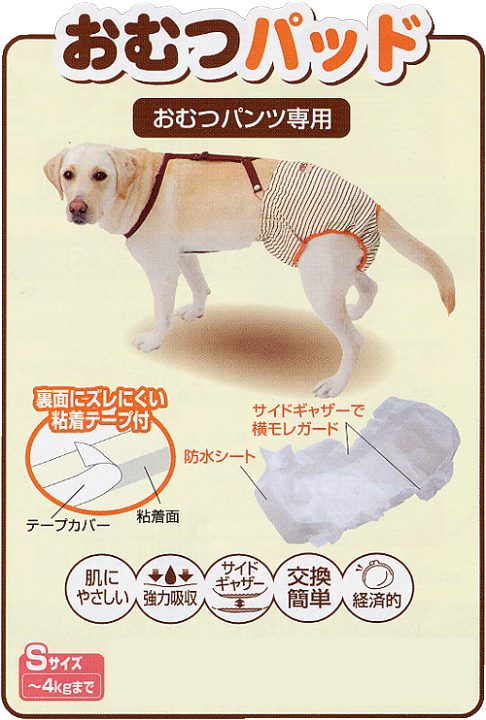 楽天市場】ペティオ 老犬介護用おむつパッド30枚入 【L