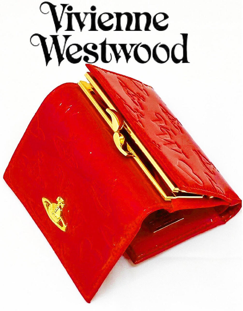 Vivienne Westwood 財布 折り財布 エナメルレッド