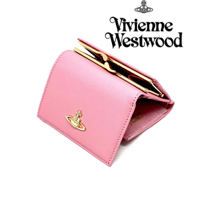 楽天市場】ヴィヴィアン ウエストウッド 三折り財布 エナメル ピンク  