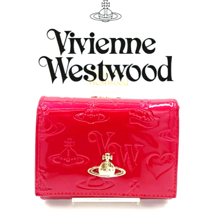 楽天市場】ヴィヴィアン ウエストウッド 三折り財布 エナメル 赤  