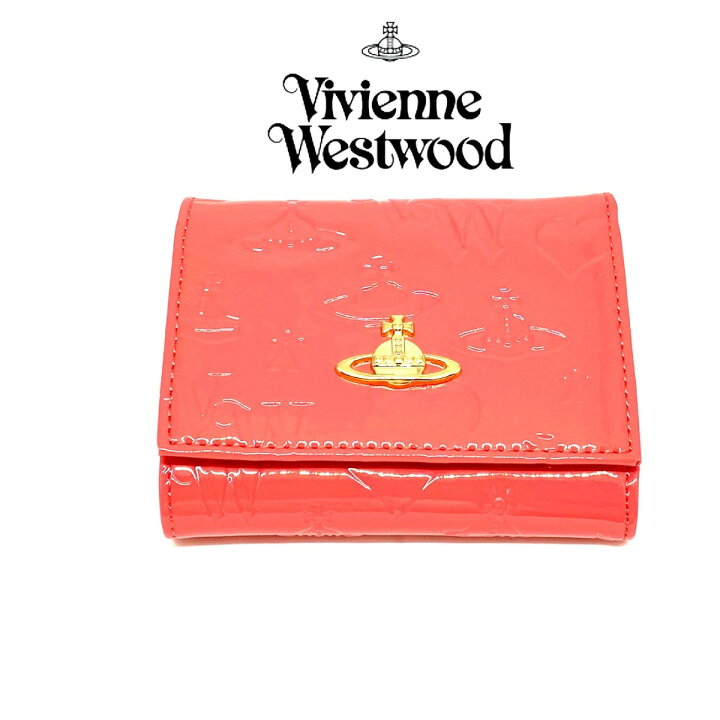 楽天市場】ヴィヴィアン ウエストウッド 三折り財布 エナメル ピンク  