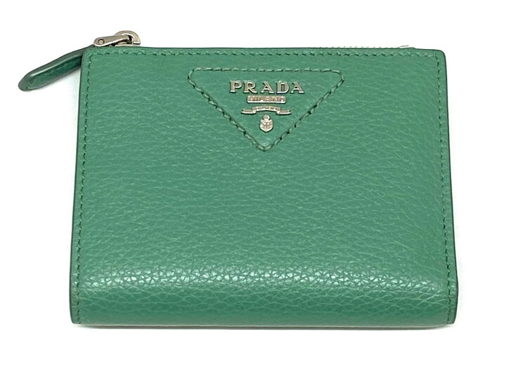 楽天市場】PRADA プラダ*ヴィテロダイノレザー 二つ折り財布 スモール  