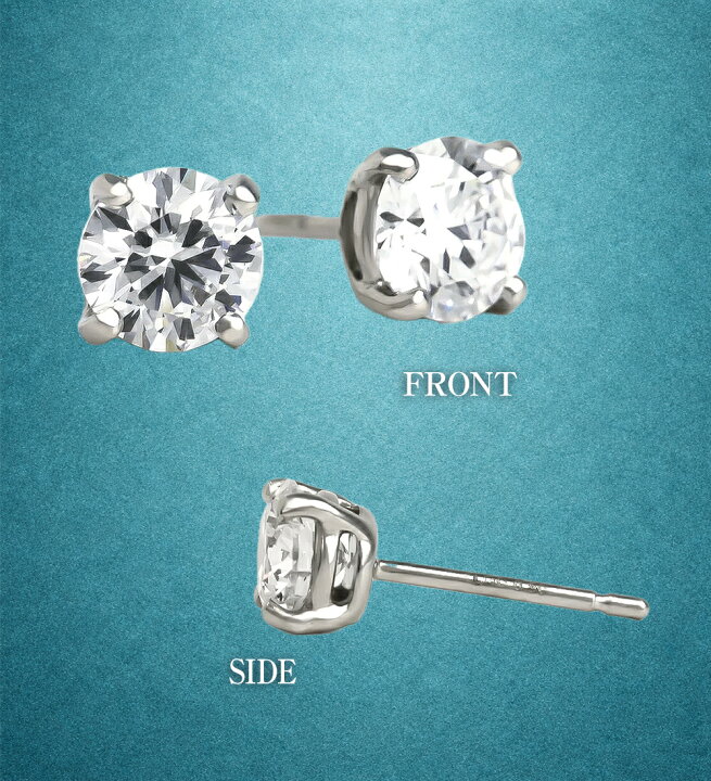 楽天市場】ダイヤモンド ピアス 一粒 1ct プラチナ 金属アレルギー 