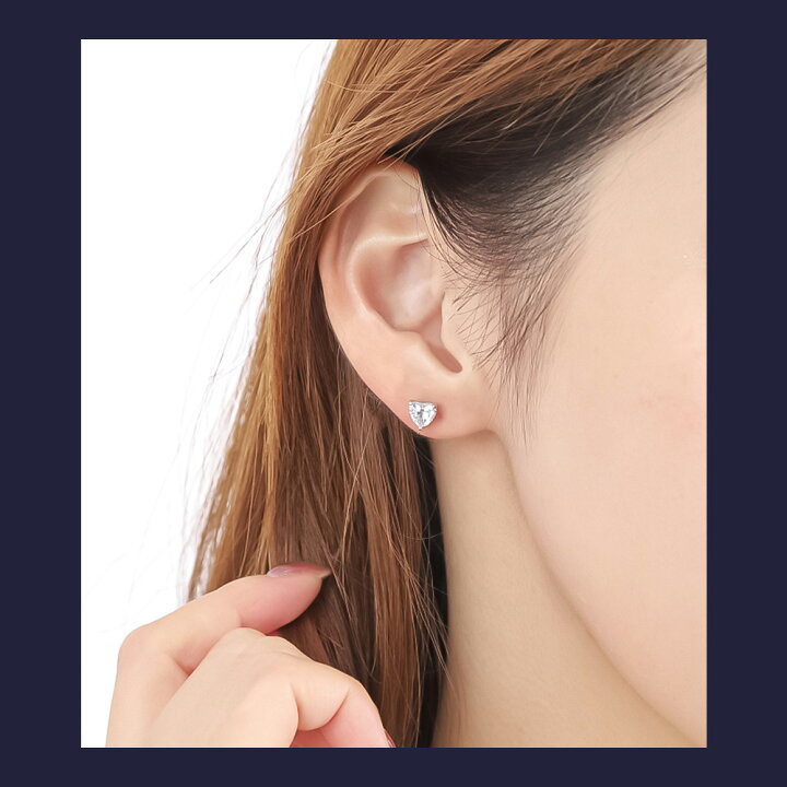 楽天市場】ダイヤモンド ピアス プラチナ 1カラット ハート 一粒 
