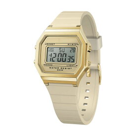 腕時計 デジタル ケース径32mm 3気圧防水 時刻 022062 アーモンドスキン ICE Watch アイスウォッチ ICE digit retro アイス デジットレトロ ユニセックス 小さめ