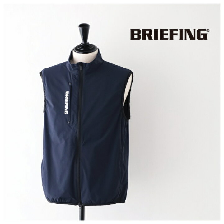ブリーフィング] ひか ゴルフベスト MS POCKETABLE WIND VEST メンズ 
