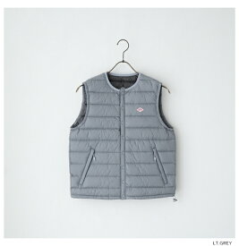 ダントン インナーダウン クルーネックベスト (DT-A0002 NNF) NYLON TAFFETA INNER DOWN CREWNECK VEST DANTON(レディース) *送料無料*【後払い決済不可】*