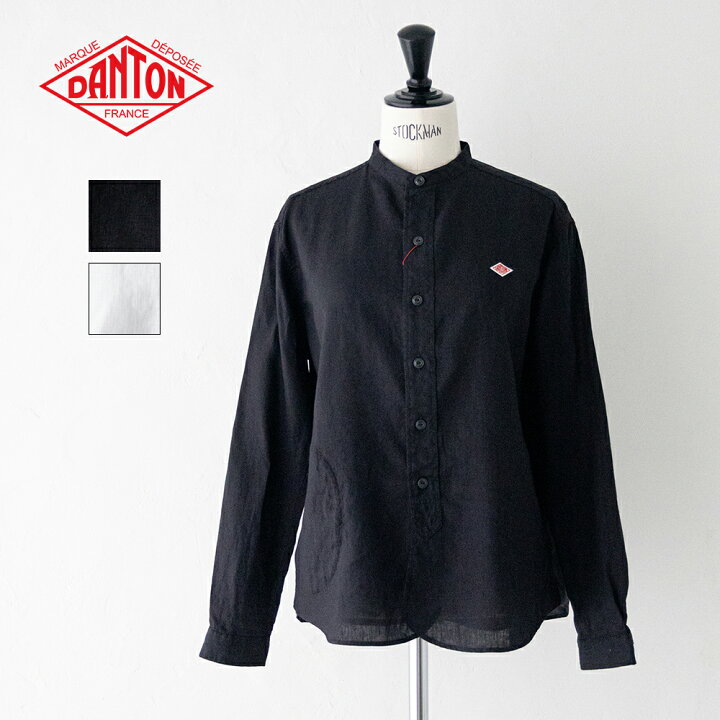 楽天市場】ダントン リネンクロス バンドカラーシャツL/S (DT-B0279 