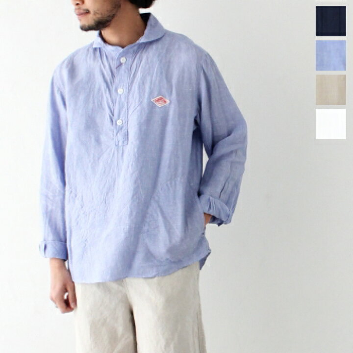 楽天市場 ダントン リネンクロス プルオーバーシャツ Jd 3568 Kls Linen Cloth Pullover Shirts Danton メンズ 送料無料 後払い決済不可 Plus Usp