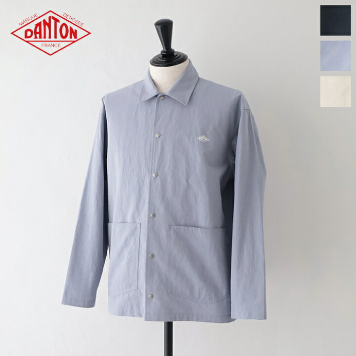 ダントン カバーオールシャツ DANTON COTTON LINEN COVERALL SHIRT 