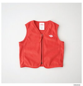 ダントン キッズ ポーラテックフリースベスト (DT-A0399 PSF) POLARTEC FLEECE KIDS VEST DANTON(キッズ)*送料無料*【後払い決済不可】*