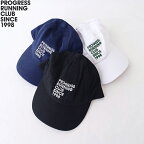 プログレスランニングクラブ ロゴキャップ (PRC23AW12) PROGRESS RUNNING CLUB CAP PROGRESS RUNNING CLUB(帽子) *送料無料*【後払い決済不可】【ポイント10倍】期間限定 4/16 12:00～4/22 1:59