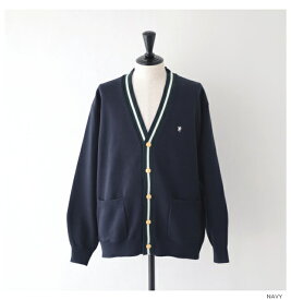 ジムフレックス クリケットカーディガン (GY-D0090 GZC) C/Pe PLATING KNIT CRICKET CARDIGAN Gymphlex(メンズ) 【2024春夏】*送料無料*【後払い決済不可】*