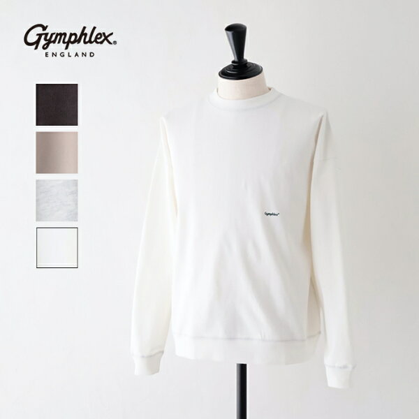 ジムフレックス  クルーネック 長袖Tシャツ  (GY-C0102 HWJ)  HEAVY WEIGHT JERSEY CREW NECK L/S T-SHIRT  GYMPHLEX(メンズ)  *送料無料* 【後払い決済不可】 【ポイント10倍】ポイントアップ 9/11 20:00～9/19 1:59