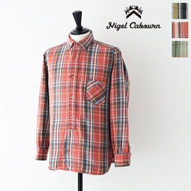 ナイジェルケーボン ブリティッシュオフィサーズシャツ タイプ2 - ネルチェック (80470010005) BRITISH OFFICER'S SHIRTNigel Cabourn(メンズ) *送料無料*【後払い決済不可】【ポイント10倍】期間限定 4/22 20:00～5/1 1:59