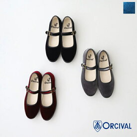 オーシバル ベルベット ストラップシューズ (OR-H0136 RVT) VELVET STRAP SHOES ORCIVAL(レディース) *送料無料*【後払い決済不可】【ポイント10倍】期間限定 4/16 12:00～4/22 1:59