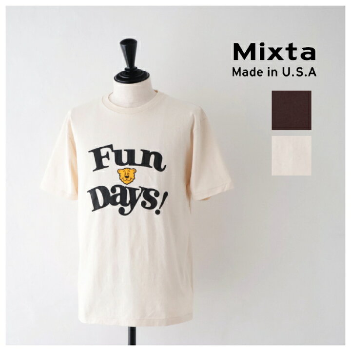 楽天市場】ミクスタ プリントTシャツ/ FUN Days (MI100009004) PRINT S 