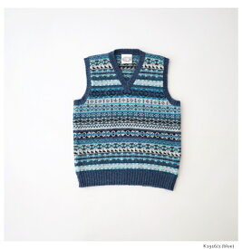 ジャミーソンズ オールオーバーフェアアイルスリップオーバー (JM232SW13030) ALL OVER FAIRISLE SLIPOVER JAMIESONS(メンズ) 【2023秋冬 】*送料無料*【後払い決済不可】*