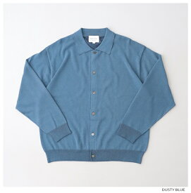 スティルバイハンド メランジニット ポロカーディガン (KN01241) Melange knit polo cardigan STILL BY HAND(メンズ) 【2024春夏】*送料無料*【後払い決済不可】【ポイント10倍】期間限定 5/27 12:00～6/4 1:59