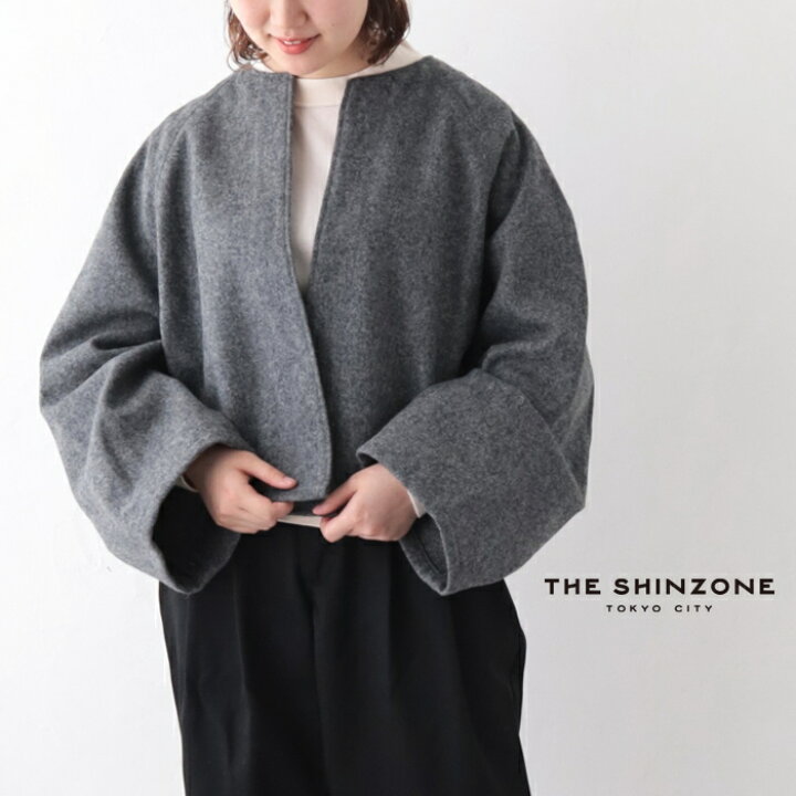 THE SHINZONE WOOL MOTOR CYCLE JK - ノーカラージャケット 