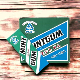 ＼スーパーSALE クーポン配布中／ サンコー ミントガム 10粒×15本セット 箱入り ケース販売 人工甘味料 無添加ガム 健康志向 人工甘味料不使用 セット まとめ買い ボックス 全国送料無料