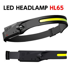 led ヘッドライト 高輝度LEDヘッドランプ USB充電 340mルーメン 1200mAhバッテリー 地震 地震対策グッズ 防災グッズ 防災用品 センサースイッチ付 ヘッドライト 充電式 LED アウトドア キャンプ 登山 作業 釣り 軽量 広角 IPX4防水 HL65