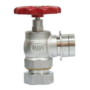 町野式散水栓バルブ 根元回転式 40×90° 1.6MPa 黄銅製 ガスネジ式メス 33NKV4090B 消防 防災 災害 ノンダスト 部品 噴霧 岩崎製作所 代引不可 個人宅配送不可