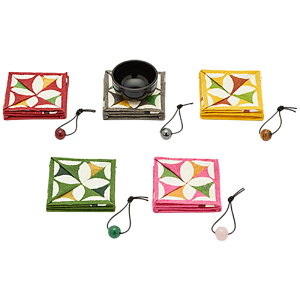 おりん おともりん 漆黒 5色 カラー選択 天然石 携帯 仏具 後飾り 葬祭 用品 仏前 日本製 葬祭 慰霊 葬儀 久乗おりん 山口久乗 D