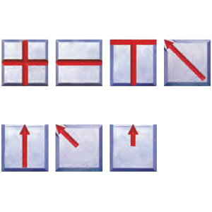 境界用標示板 埋込用 アルミ製 4枚 SU-6 〜 SU-20 7種類 耐久性 北別 STS AL 代引不可