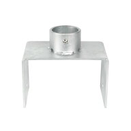 単管パイプ継手 単管支柱ベース 150mm幅 Z-21-150W 5個入 野外専用 Zタイプ 48.6用単管ビス止めジョイン…