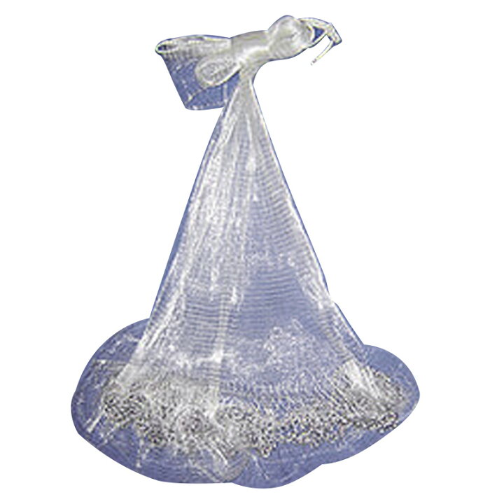 アルミ玉網 小継二段 扇型 15cm H.B concept 投網 刺網№815立網 巻網 8.5節6.5分15m0.9m3.2kg 0.8号