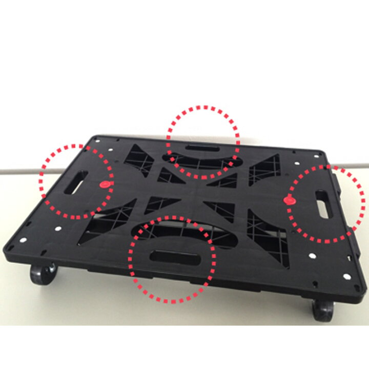 楽天市場 台車 スマート 連結 平 台車big 50ｘ70cm Ntrb G75bk 風車連結可能 パレット運搬 折りたたみコンテナ 取っ手付 スタッキング可能 荷物 運搬 車 日東 代引不可 プラスワイズ建築店