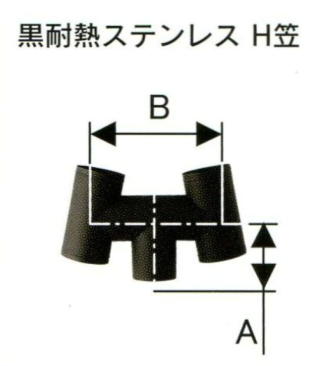楽天市場】ハゼ折 黒耐熱 ステンレス煙突 シングル H笠 直径 150mm No 