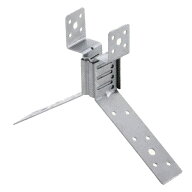 棟金具 タワーロック 100個入 自在式 1型40-60 ステンレス SUS430 0416240 屋根 金具 大棟 瓦 スワロー …