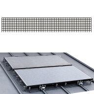 太陽光発電パネル 下用 防鳥ネット グリッドガード3 ショートタイプ 4700035 10m用セット SUS430 落ち葉 …