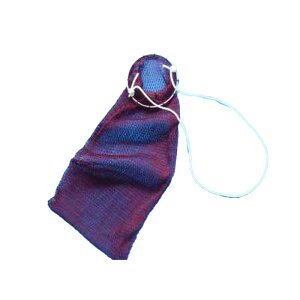 貝入れ網 ビクタイプ 口径18cm 全長65cm 網目8mm cf-11L 貝取袋 アサリ サザエ アワビ 産直 三谷G 代引不可