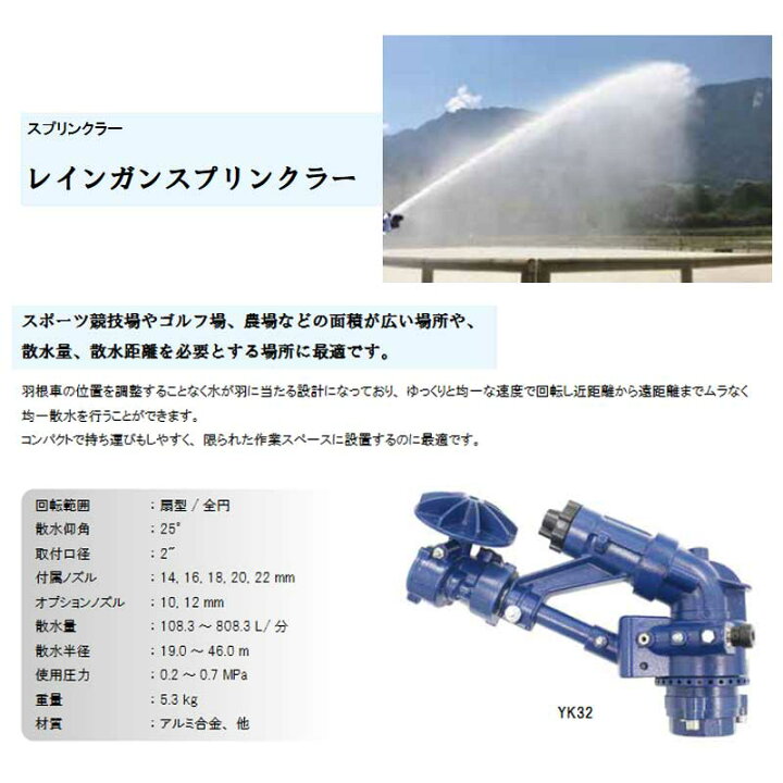 楽天市場】大型スプリンクラー レインガン 2