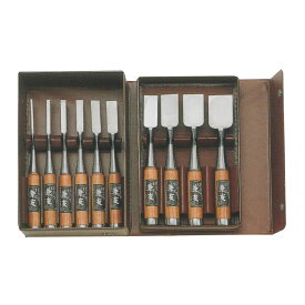 ノミ 鑿 のみ 組のみ 兼友 追入 グミ 10本組 3・6・9・12・15・18・24・30・36・42mm 木箱入 A-6 大工道具 小山金属工業所 三冨D