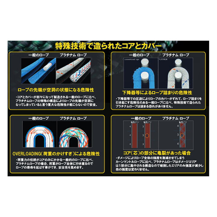 楽天市場】トイフェルベルガー プラチナム プロテクト ロープ 10.5mm 
