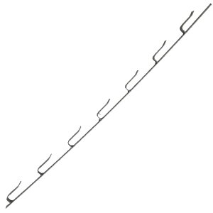 窓囲い金物 十手型 10本入 7段 1300mm 4.5尺 鉄 ブロンズカラー 窓枠取付け 冬囲い金物 雪 風 雨 保護 アMD