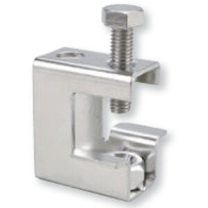 形鋼 吊り金物 ステンレス HC-S N-144111-005 W3/8 適合フランジ厚3-18 各種形鋼用 日栄インテック アMD